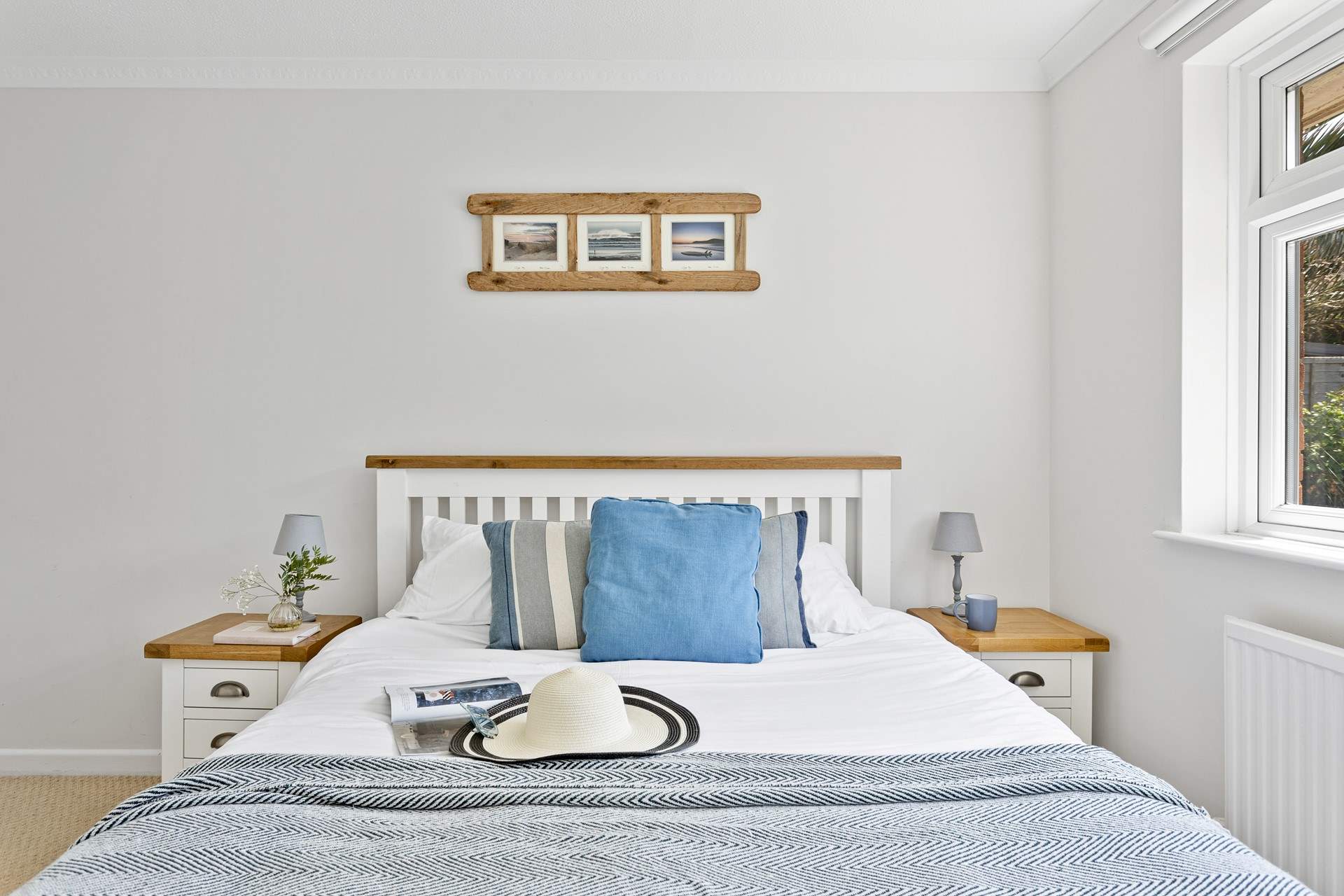 Bedroom 2 is another double room with a king-size bed.