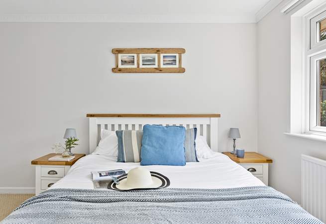 Bedroom 2 is another double room with a king-size bed.