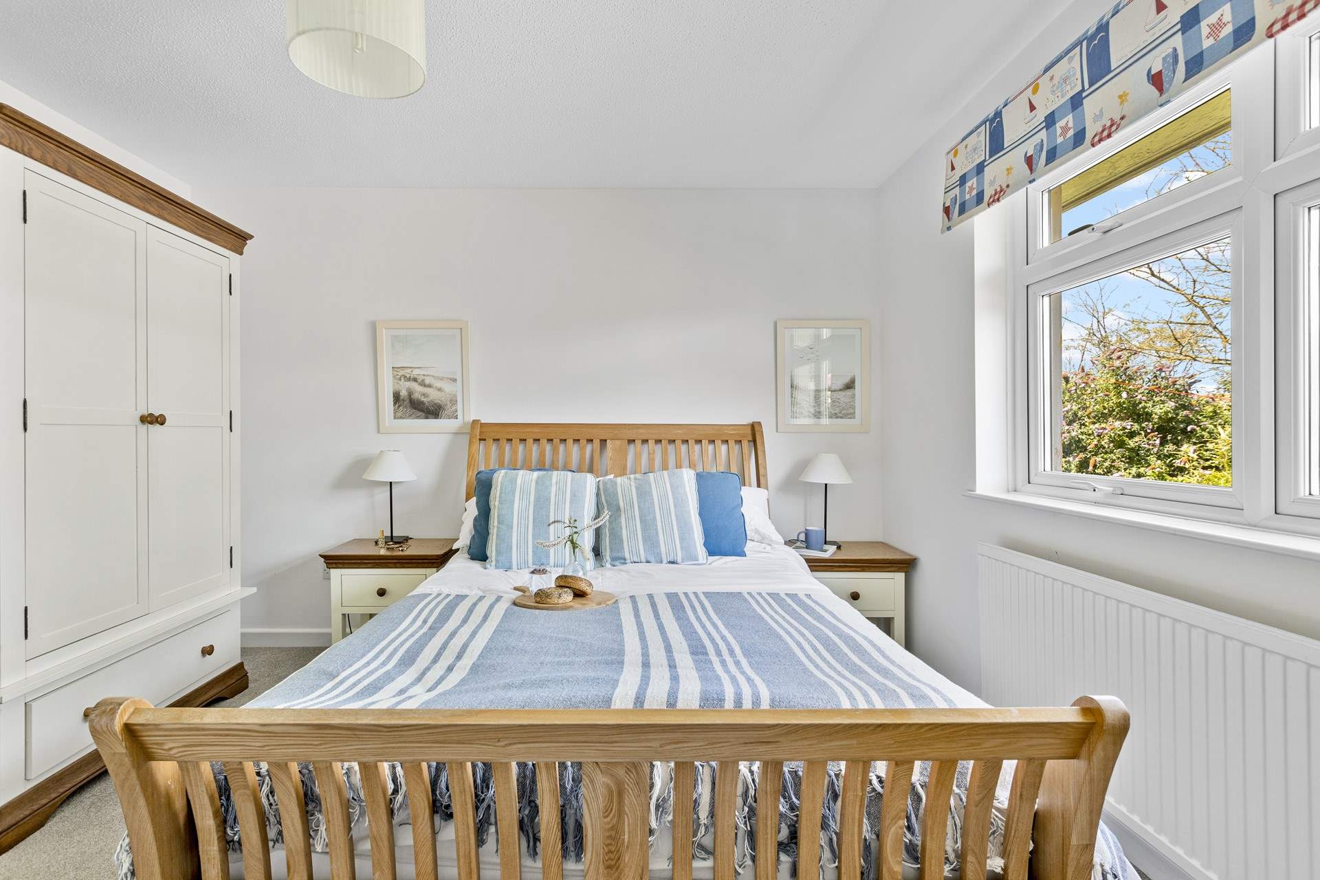 Bedroom 1 has a king-size double bed....