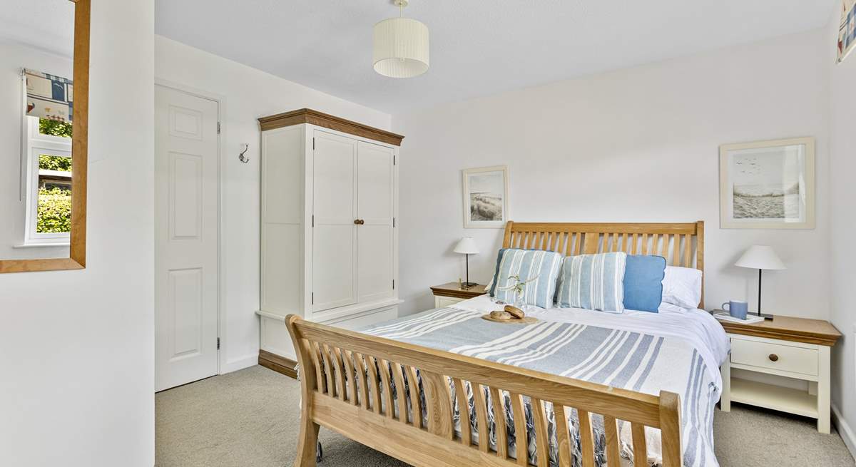 The bedrooms are perfect for a restful night. 