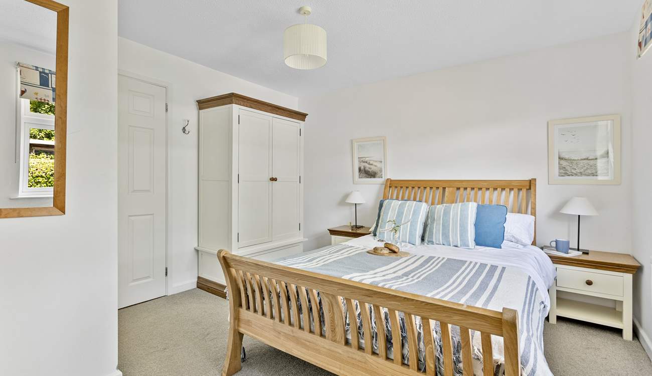 The bedrooms are perfect for a restful night. 