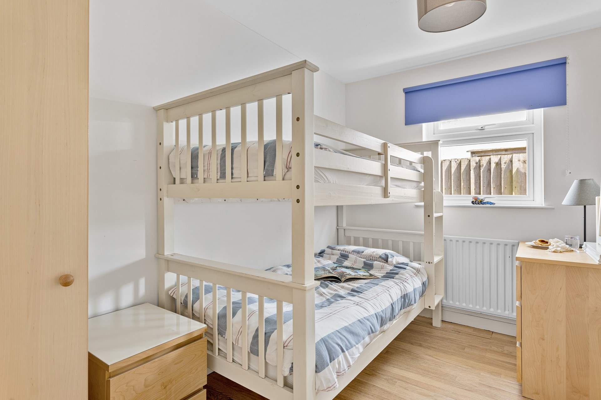 There are two bunk bedrooms.