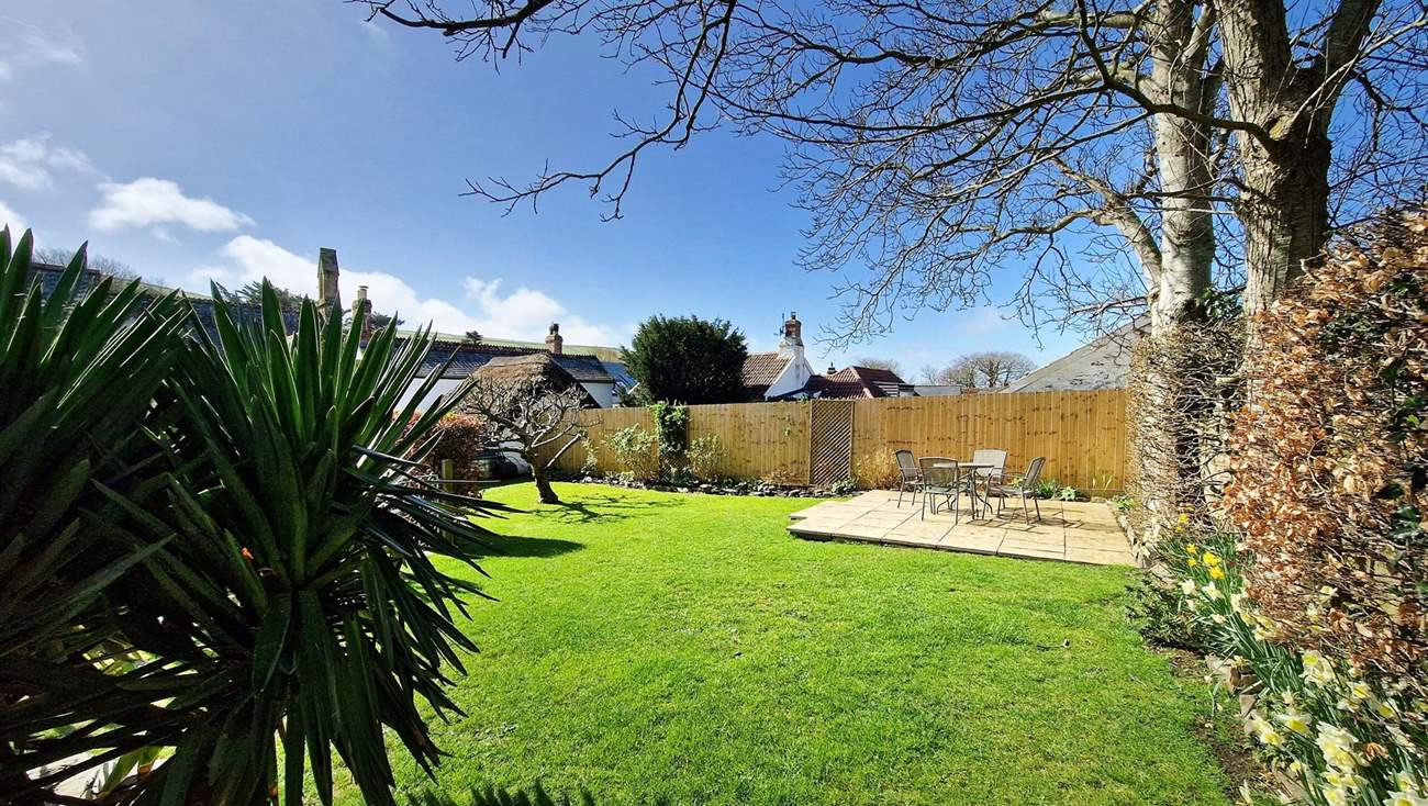 The garden is perfect for children and the family dog.