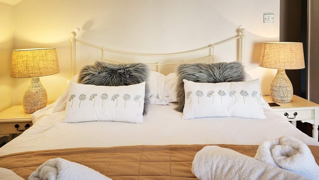 Lovely linens await.