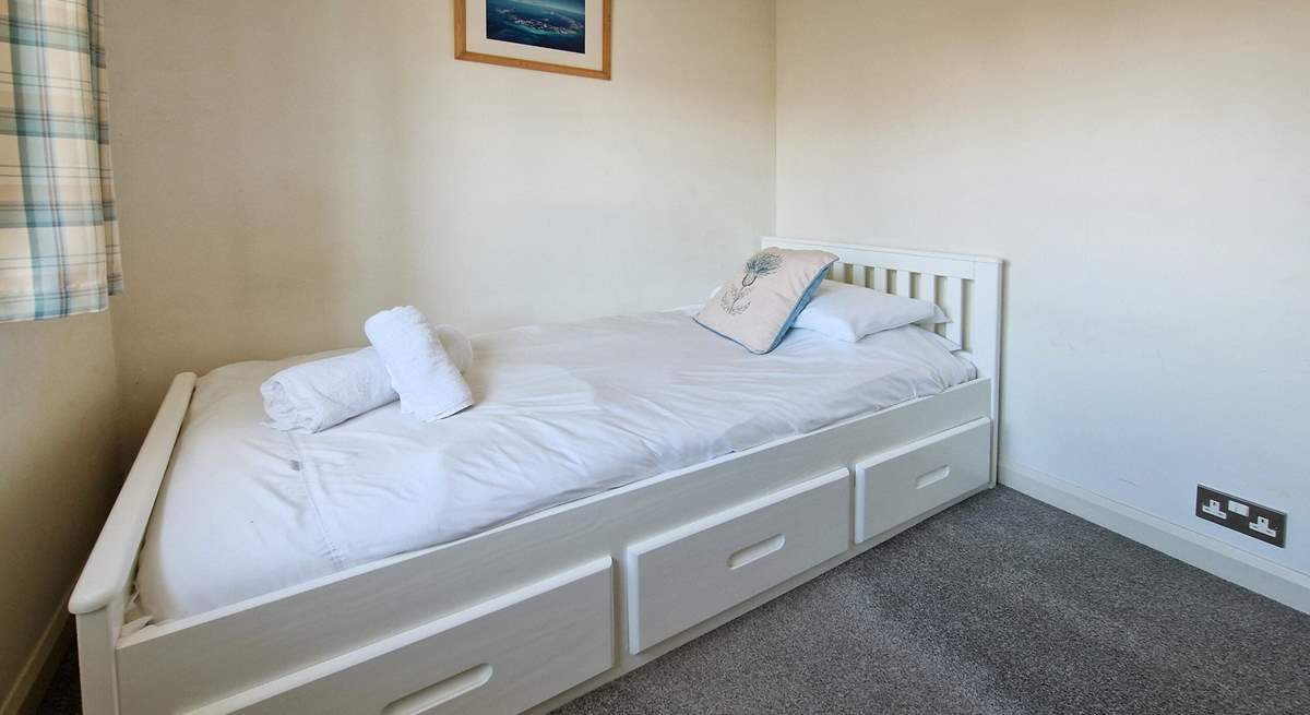 One of the single bedrooms. 
