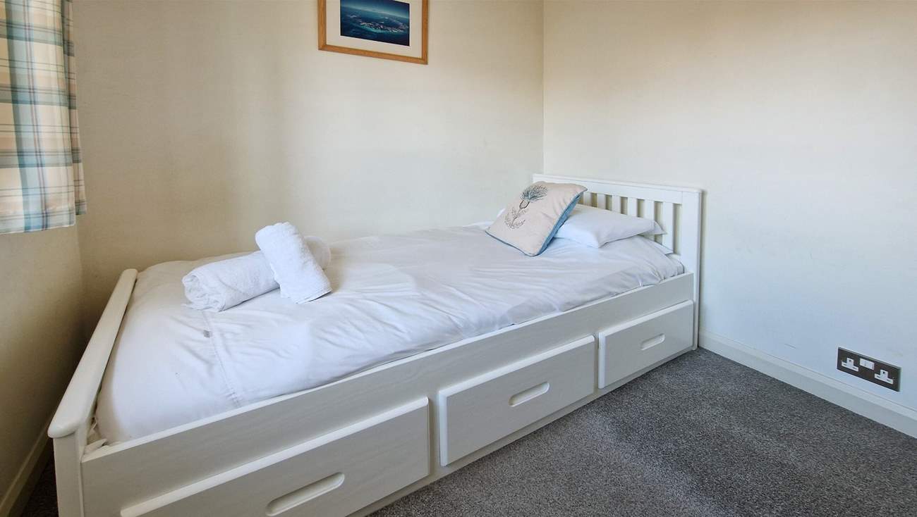 One of the single bedrooms.