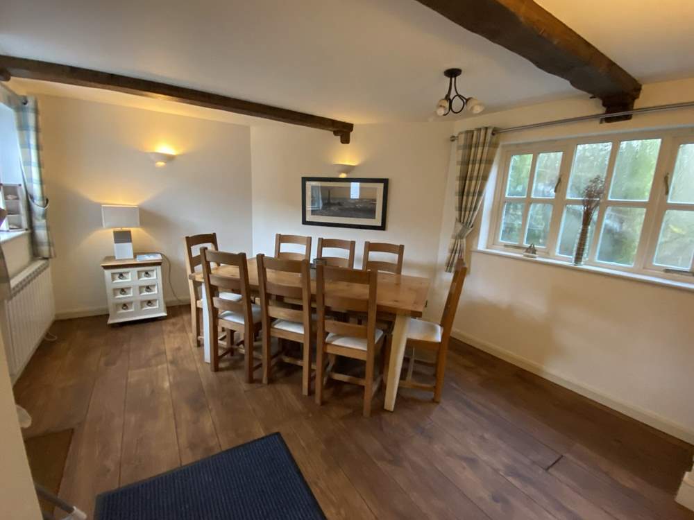 The separate dining-room is ideal for sociable meals.