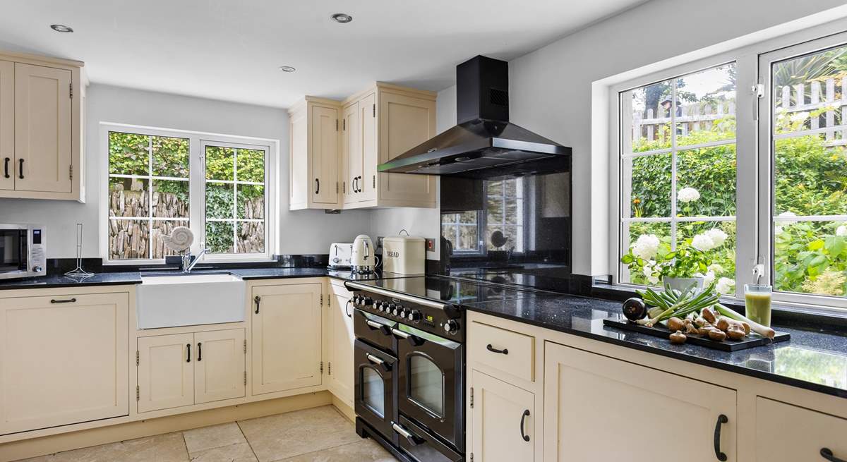 The well-equipped kitchen has everything you will need.