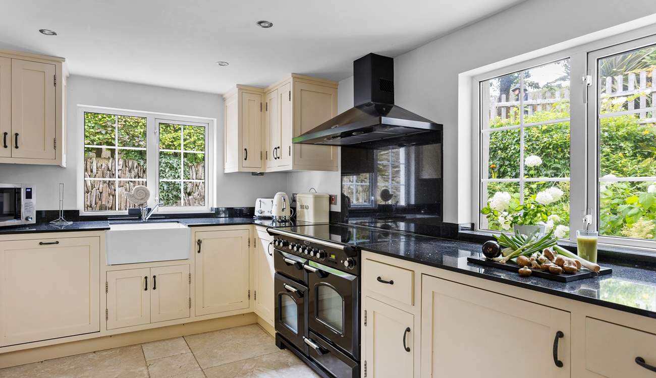 The well-equipped kitchen has everything you will need.