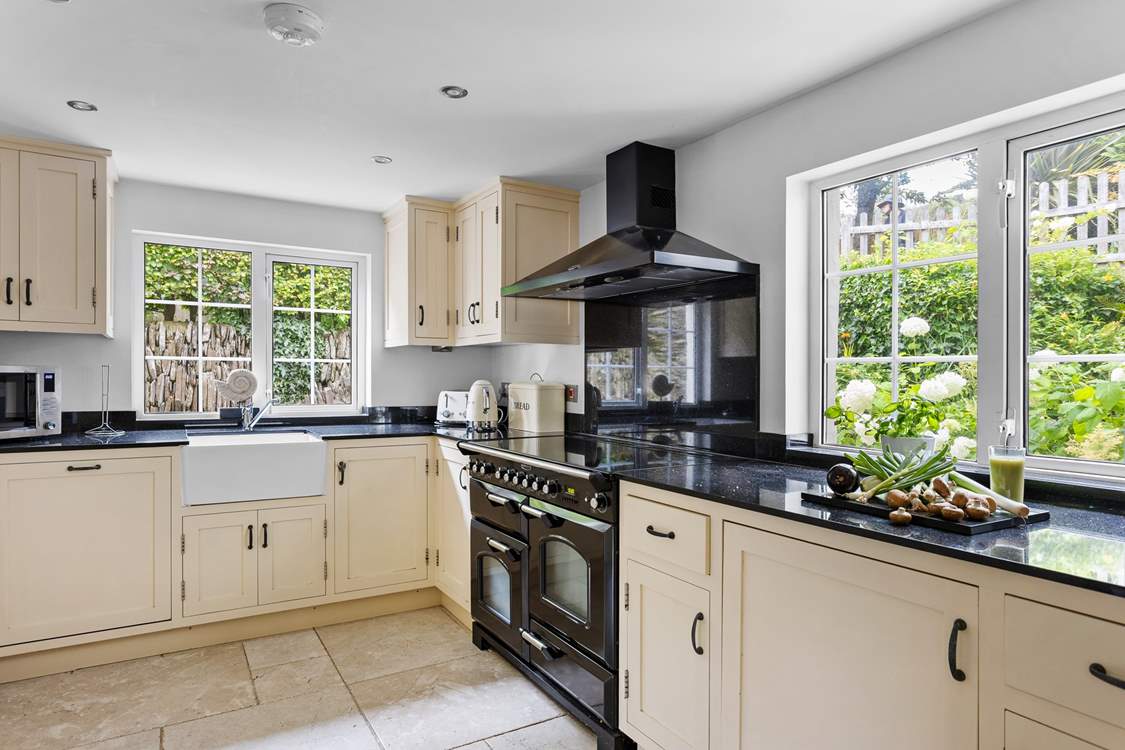 The well-equipped kitchen has everything you will need.