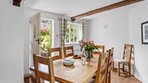 There's a separate dining-room for sociable mealtimes.