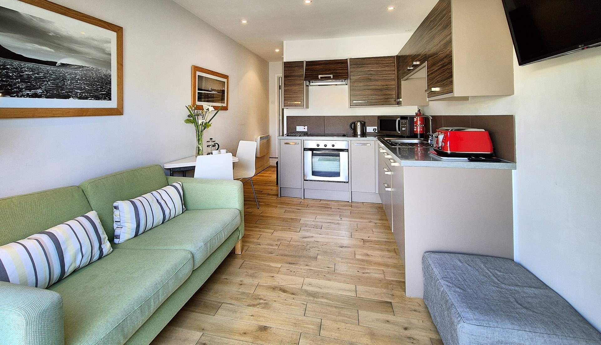 The living space has all you need.