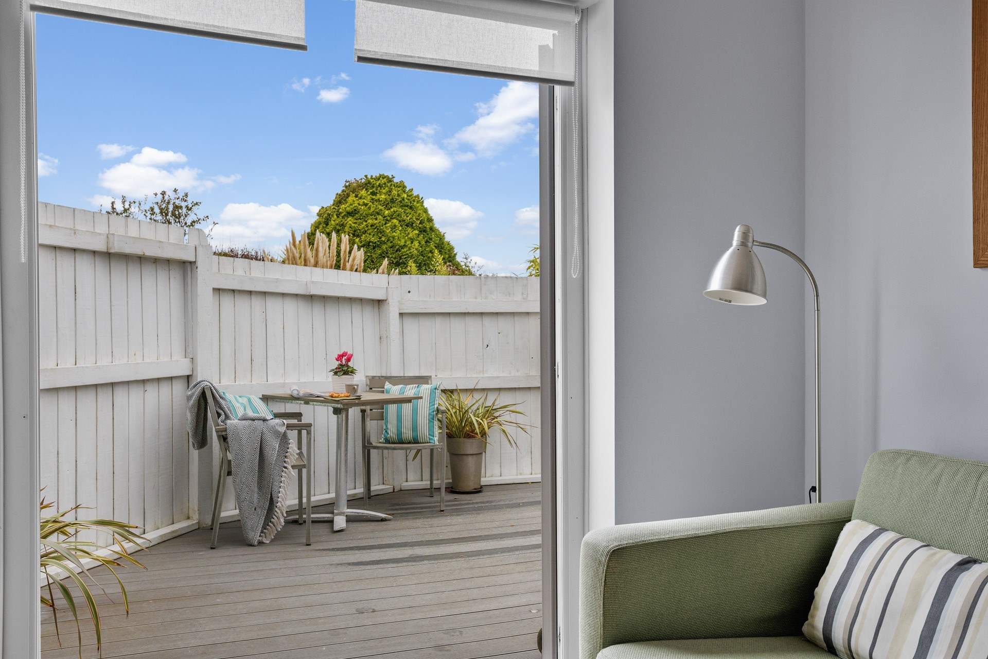 Step outside to your secluded terrace.