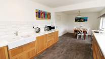 The spacious kitchen/diner. 