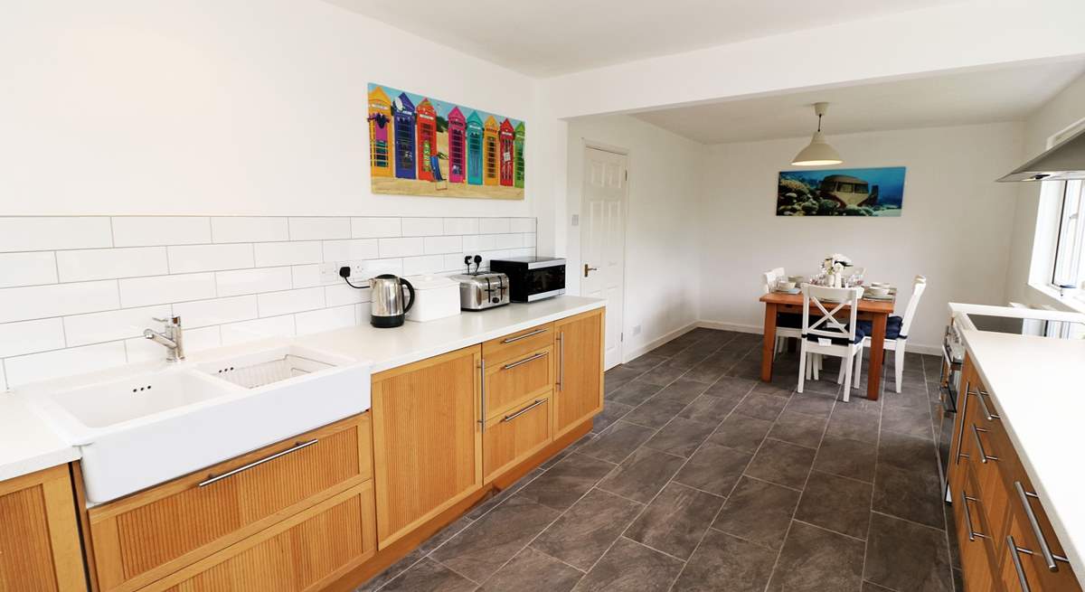 The spacious kitchen/diner. 