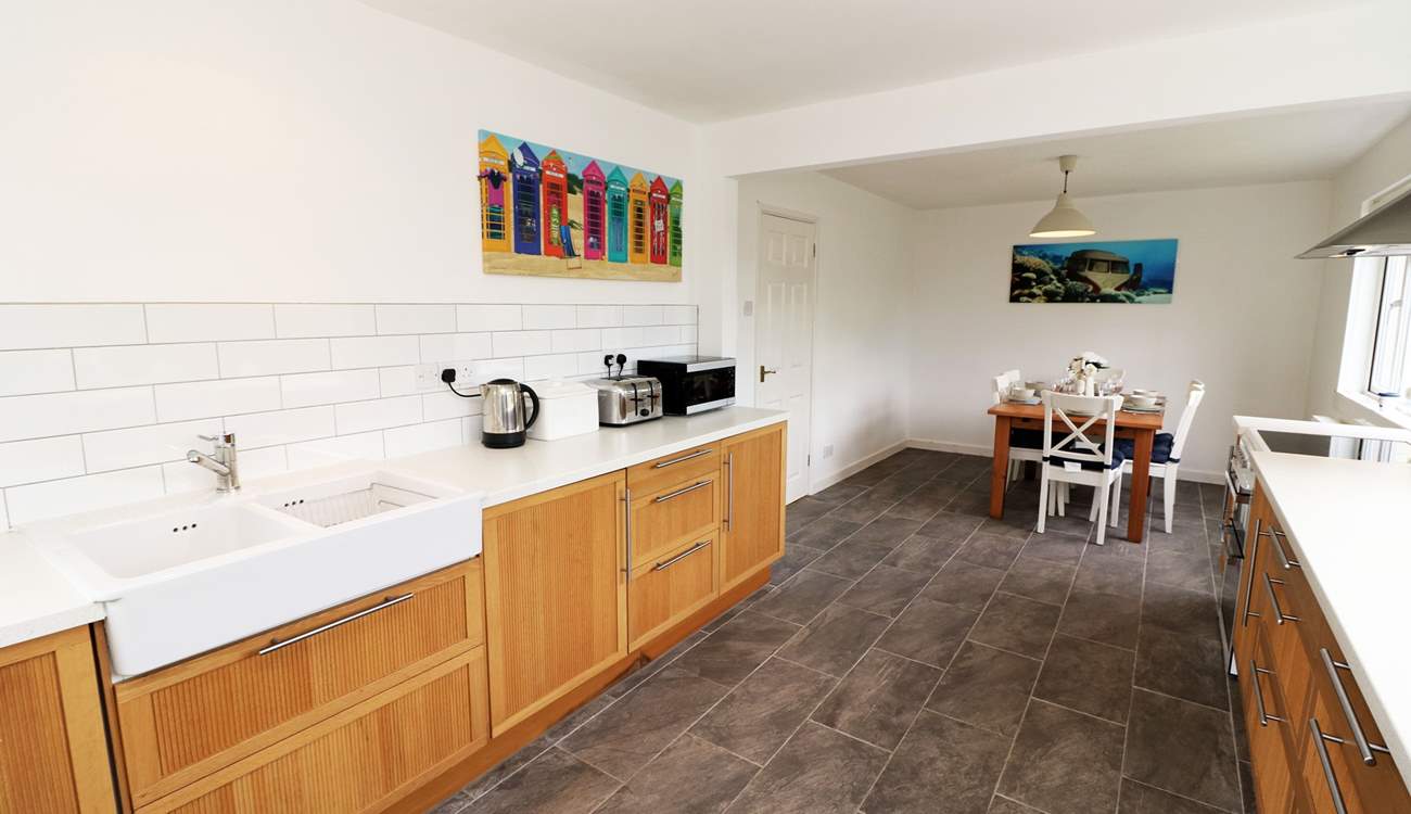 The spacious kitchen/diner. 