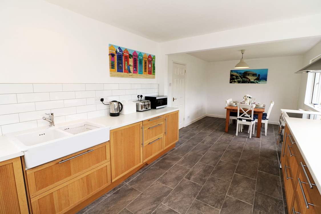 The spacious kitchen/diner.