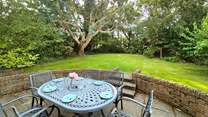 The enclosed garden is a delight.