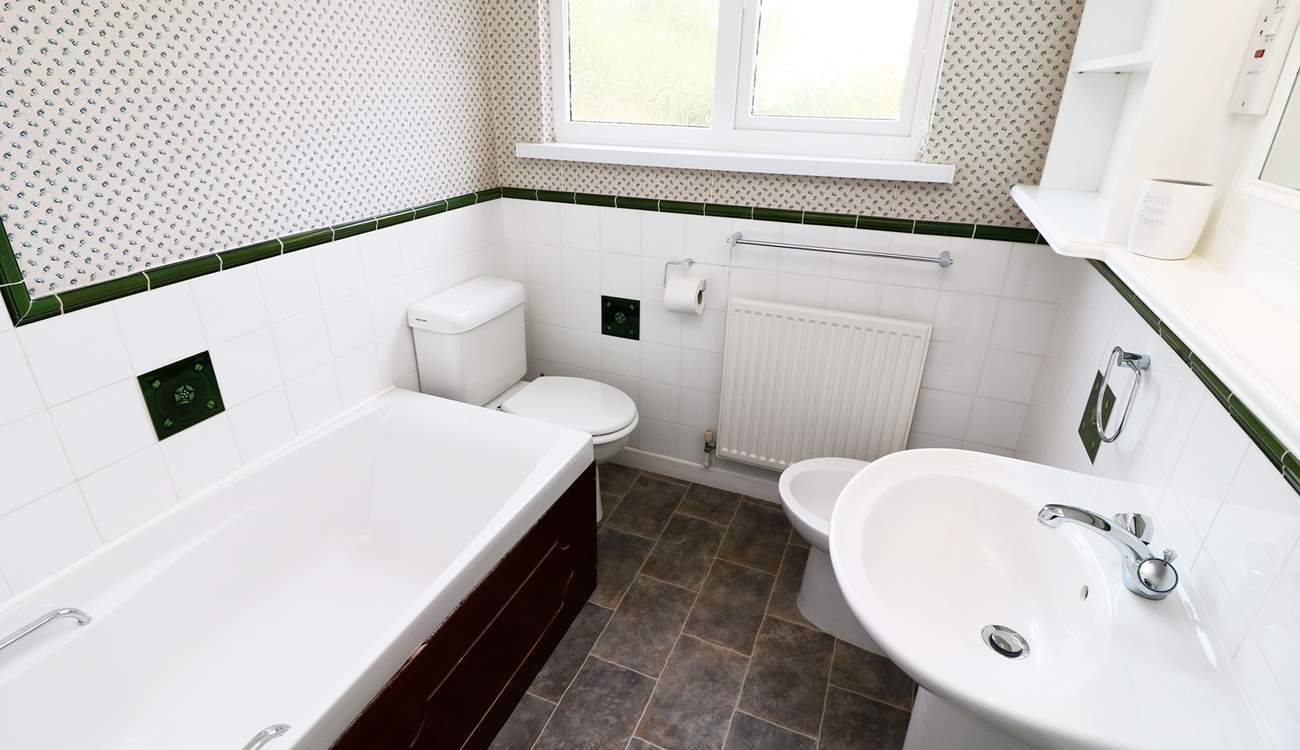 The family bathroom is on the first floor. 