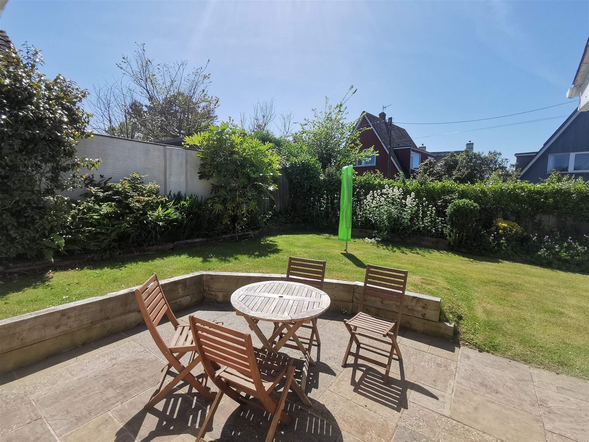 The enclosed garden is perfect for families and your four-legged friends. 