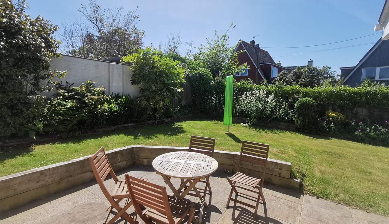 The enclosed garden is perfect for families and your four-legged friends. 