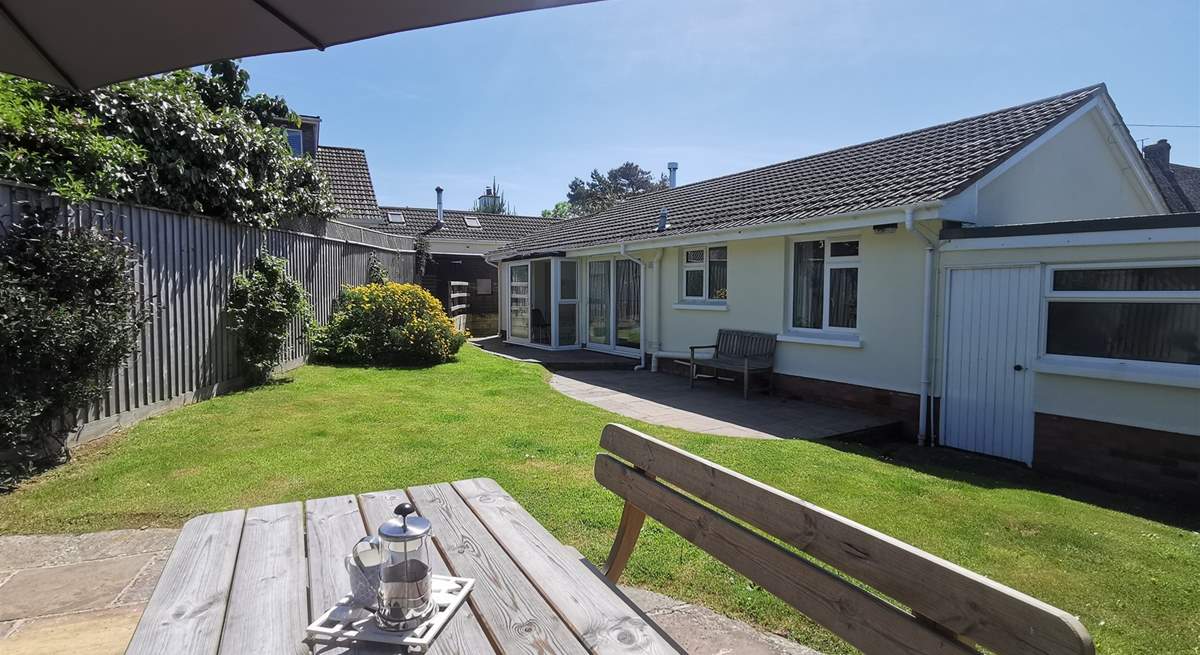 The garden is perfect for lazy days in the sun. 