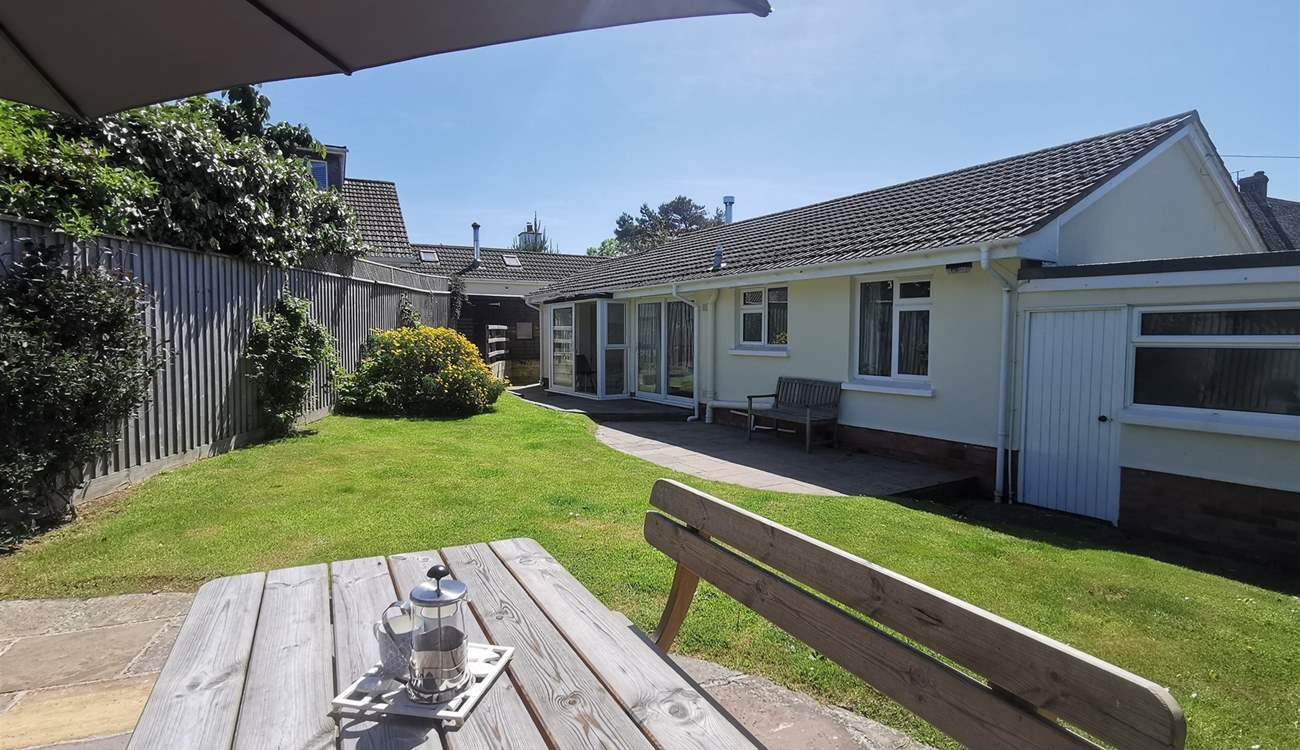 The garden is perfect for lazy days in the sun. 