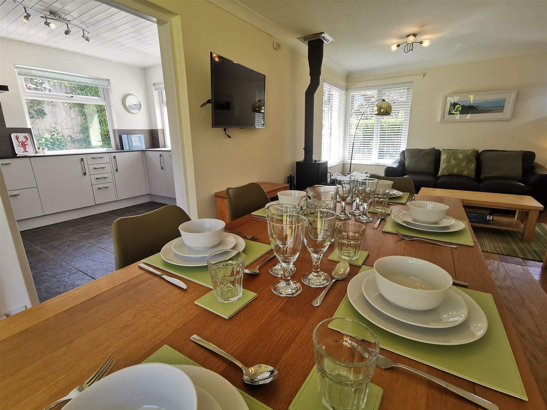 Gather everyone around the table and chat about the adventures of the day. 