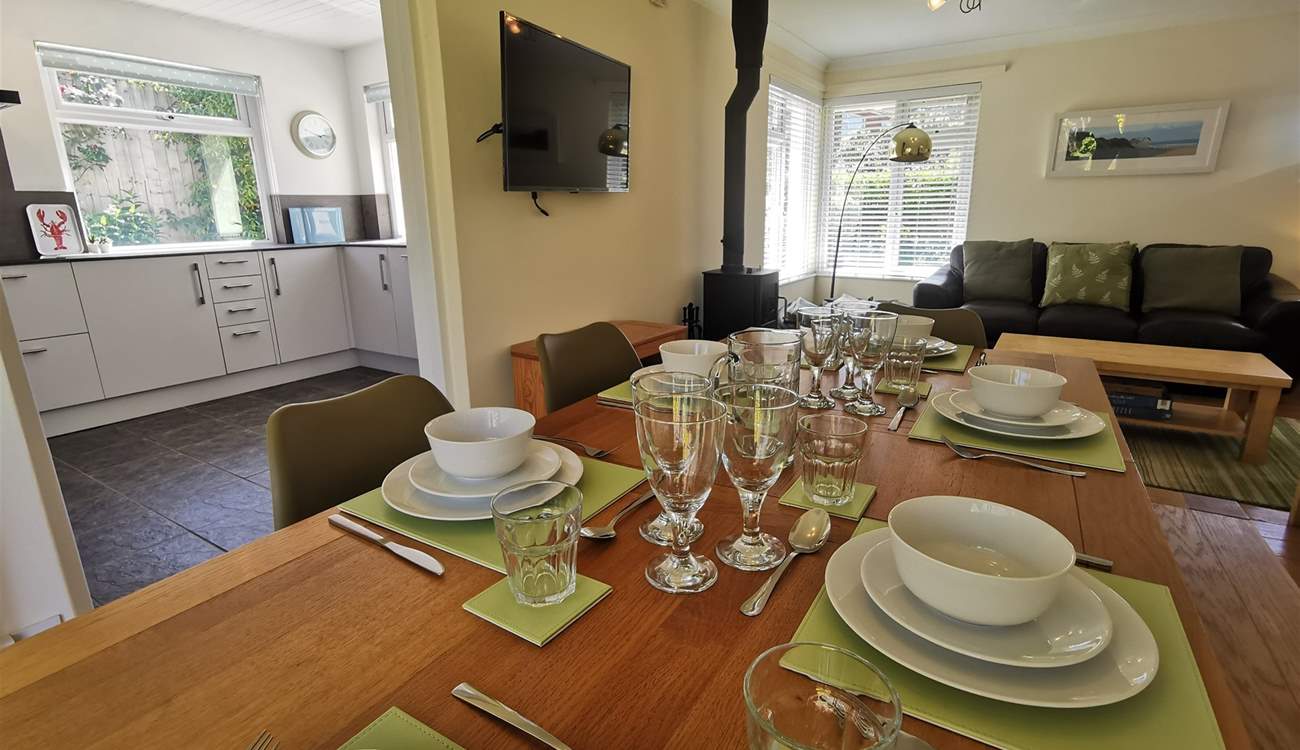 Gather everyone around the table and chat about the adventures of the day. 