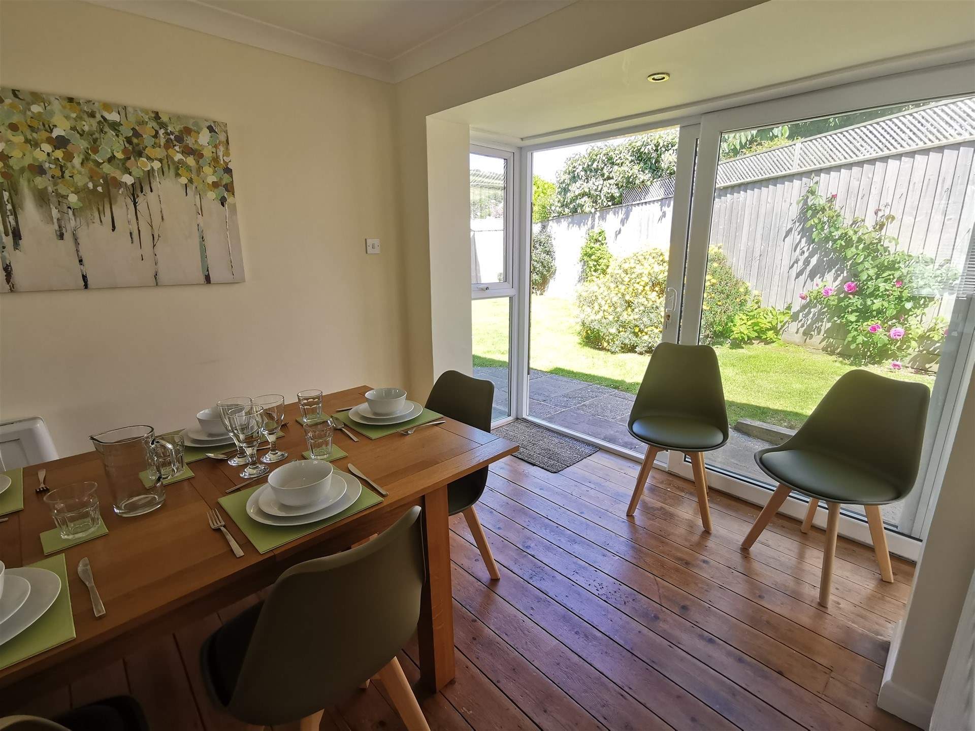 Or dine outside, the choice is yours. 