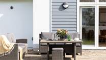 The perfect spot for a holiday sun downer whilst the barbecue takes the strain.