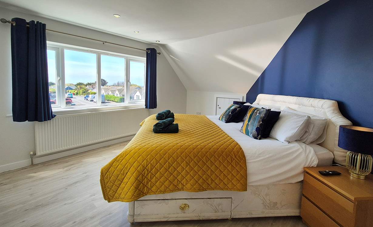 This gorgeous bedroom has a king-size double bed.