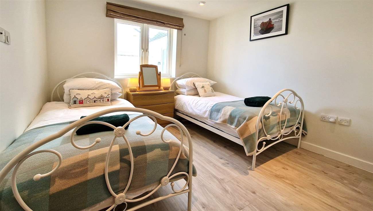 There is a twin bedroom on the ground floor, ideal for either adults or children.