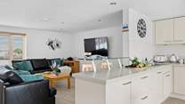The ground floor is open plan, perfect for sociable holidays. 
