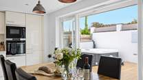Open the French doors and let the fresh air in.