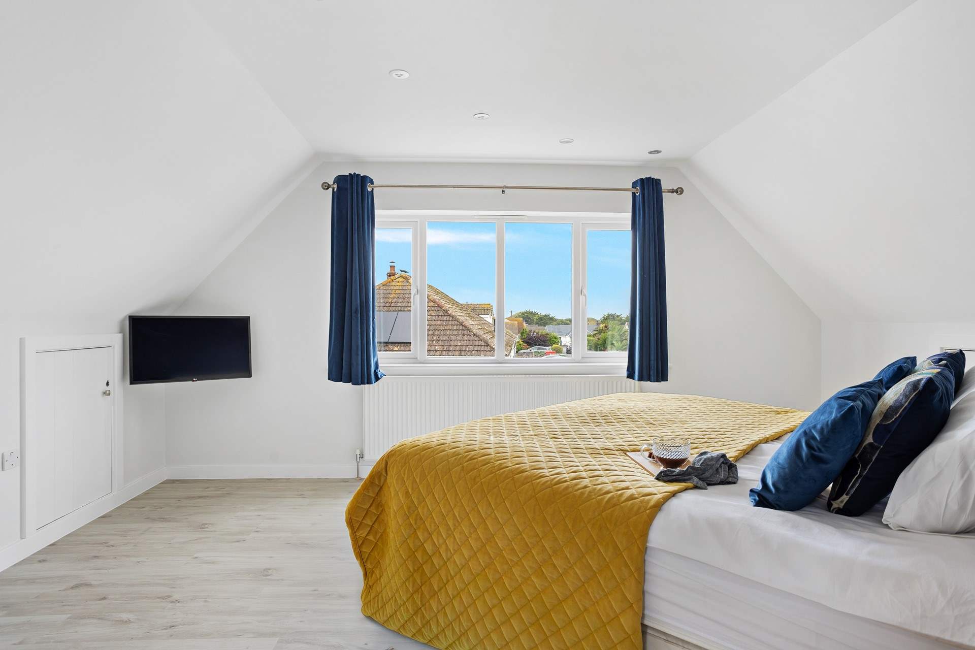 The bedrooms are light and bright.