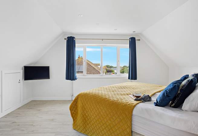 The bedrooms are light and bright.