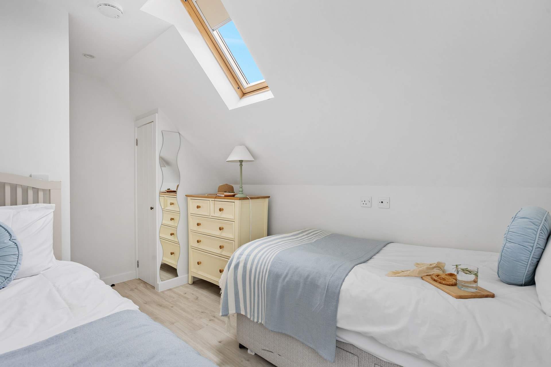 Bedroom 4 has twin beds beds - perfect for children or adults.