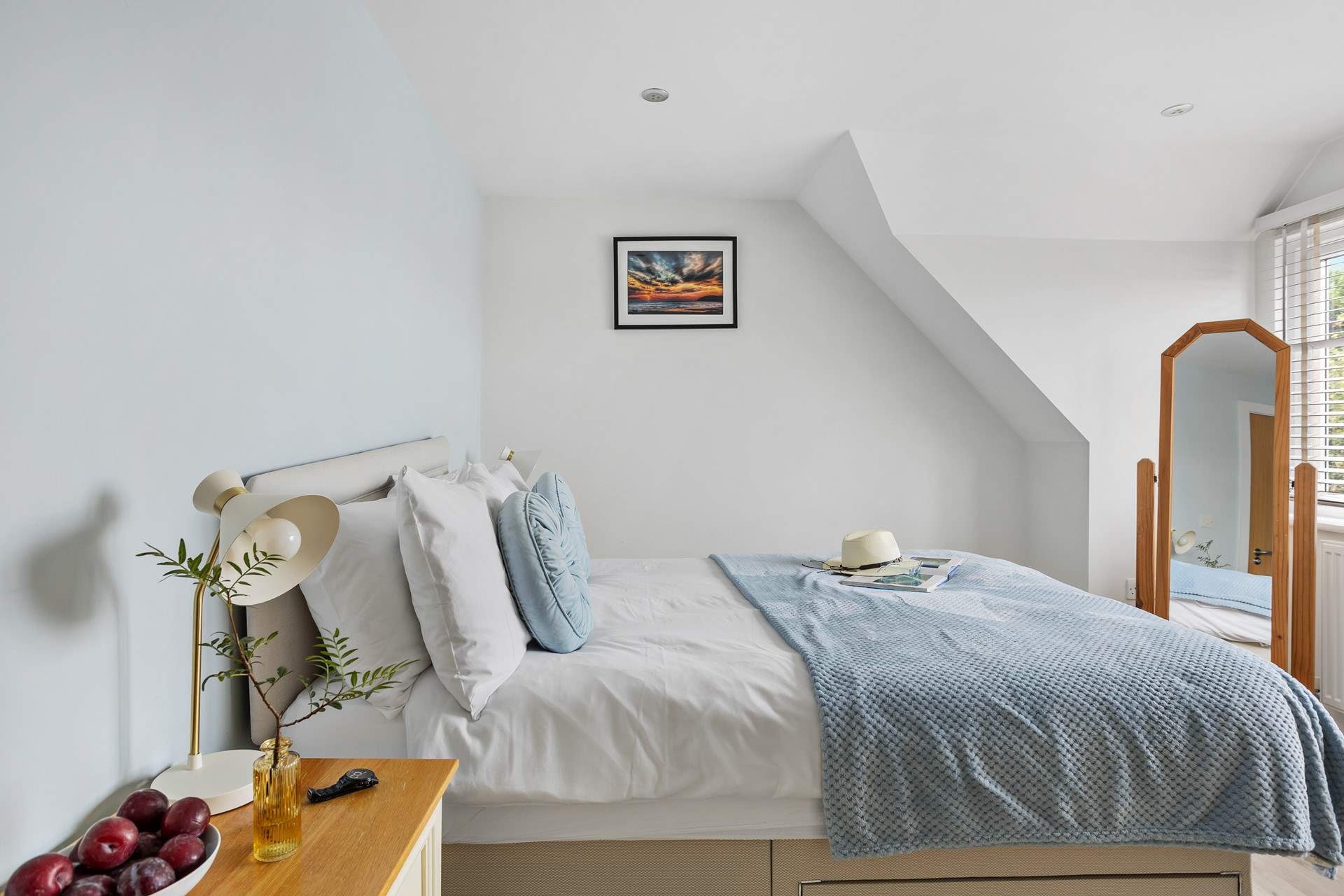 The bedrooms are beautifully designed for a great night's sleep. This is bedroom 3.