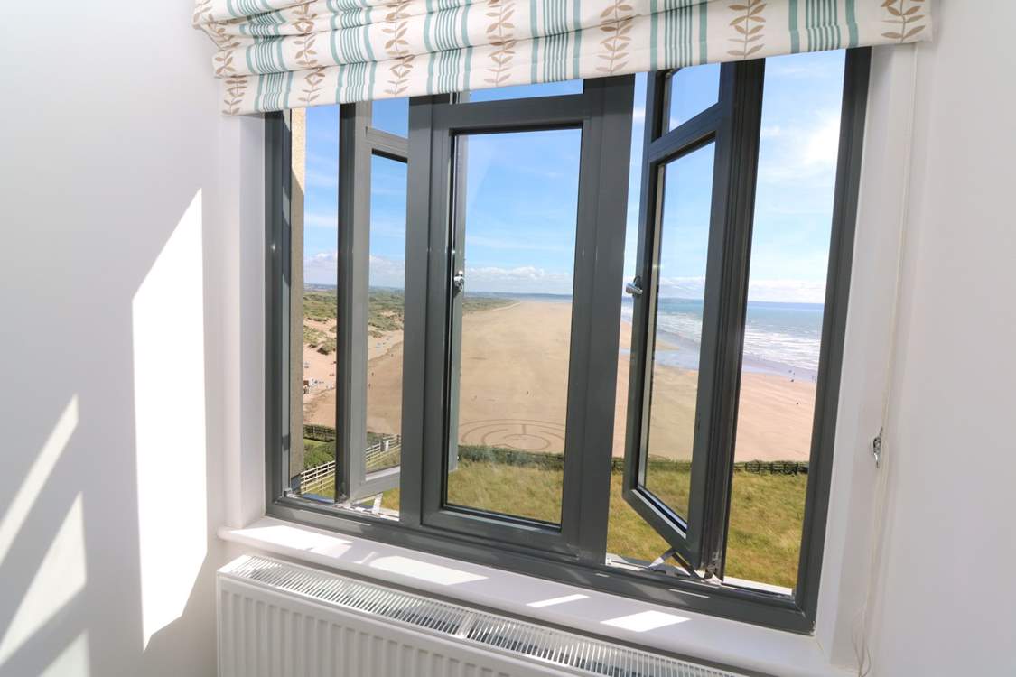 The stunning view from bedroom 1.