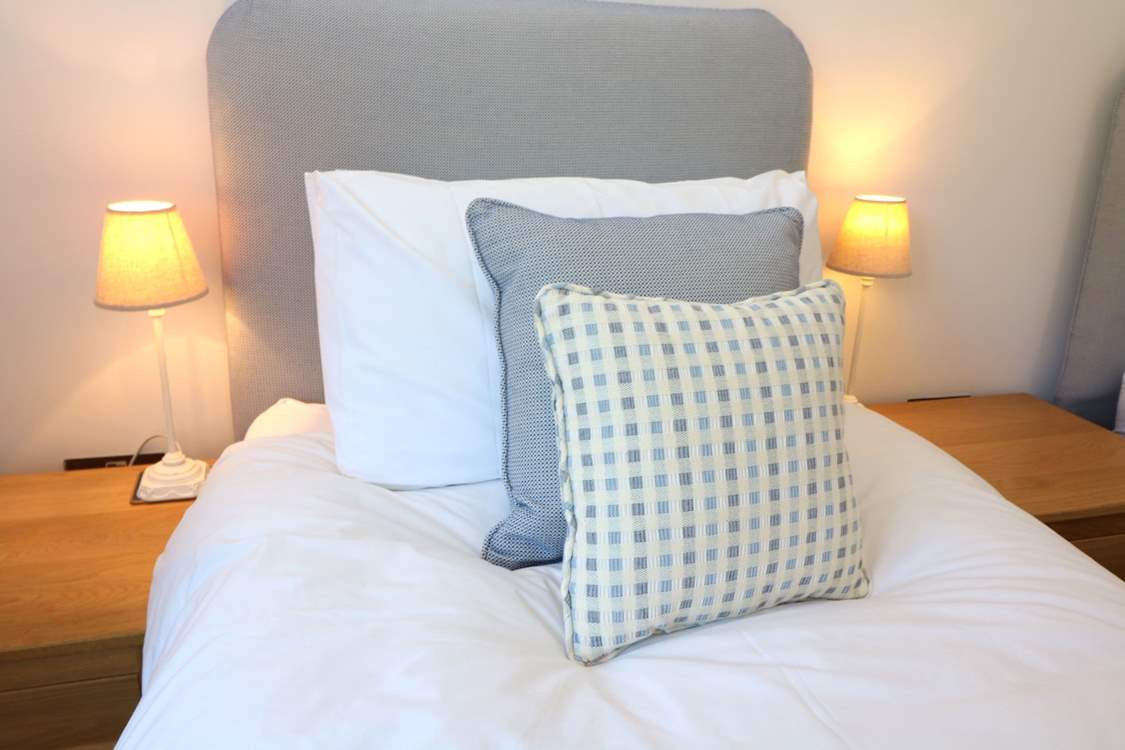 Lovely linens await.