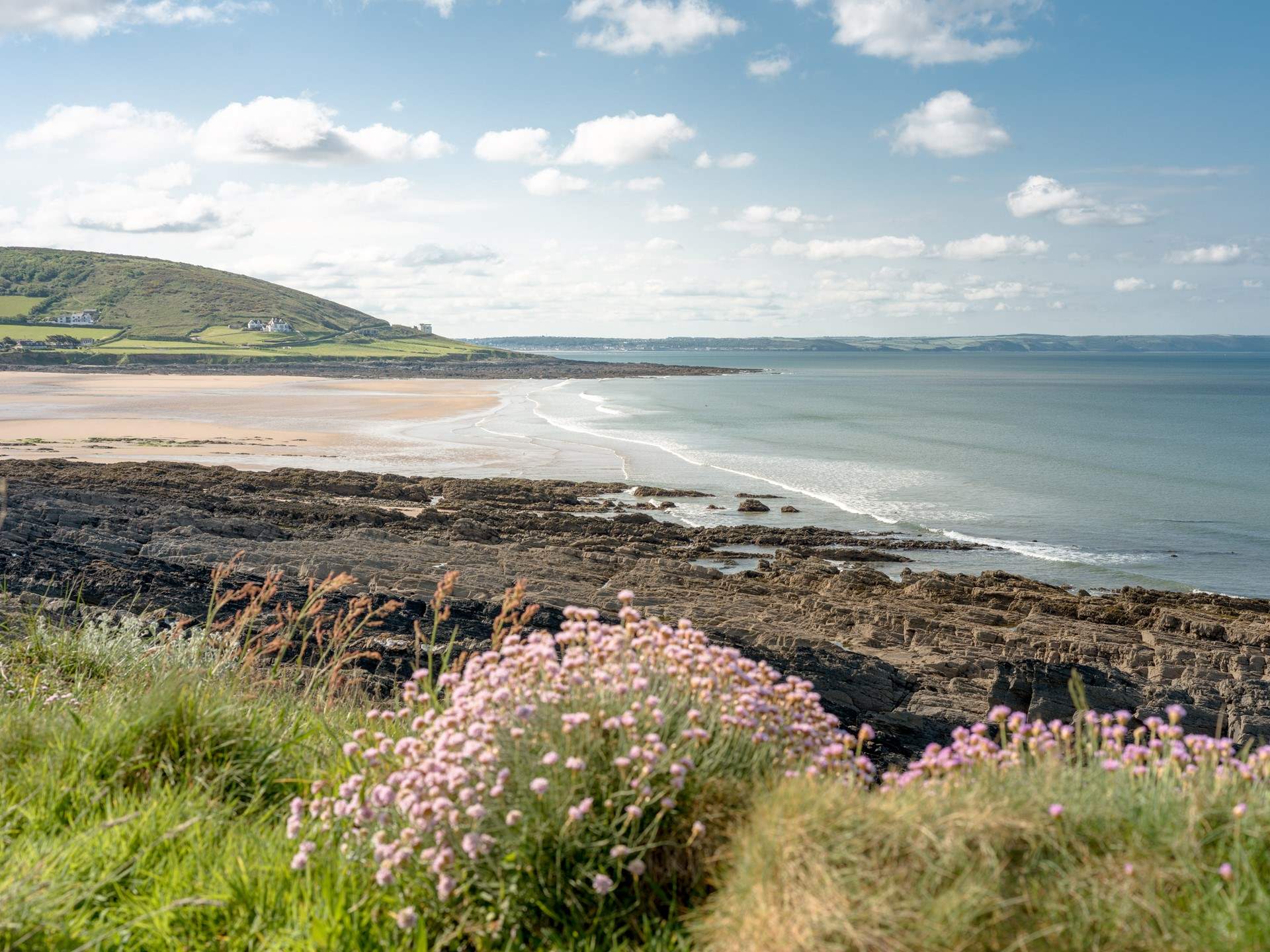 Looking across to Croyde Bay.