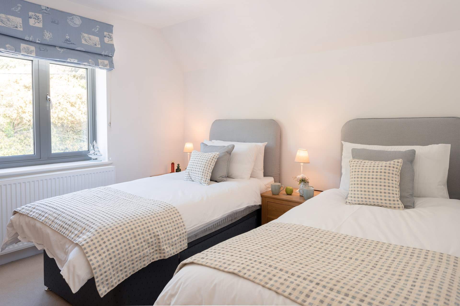 Bedroom 2 has twin beds.