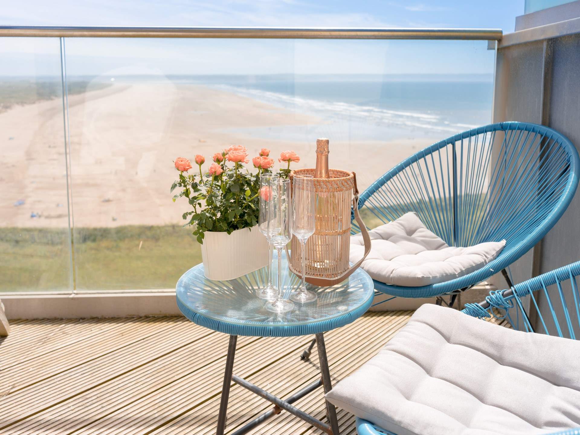 15 Ocean Point has spectacular views over the sandy beach at Saunton Sands.