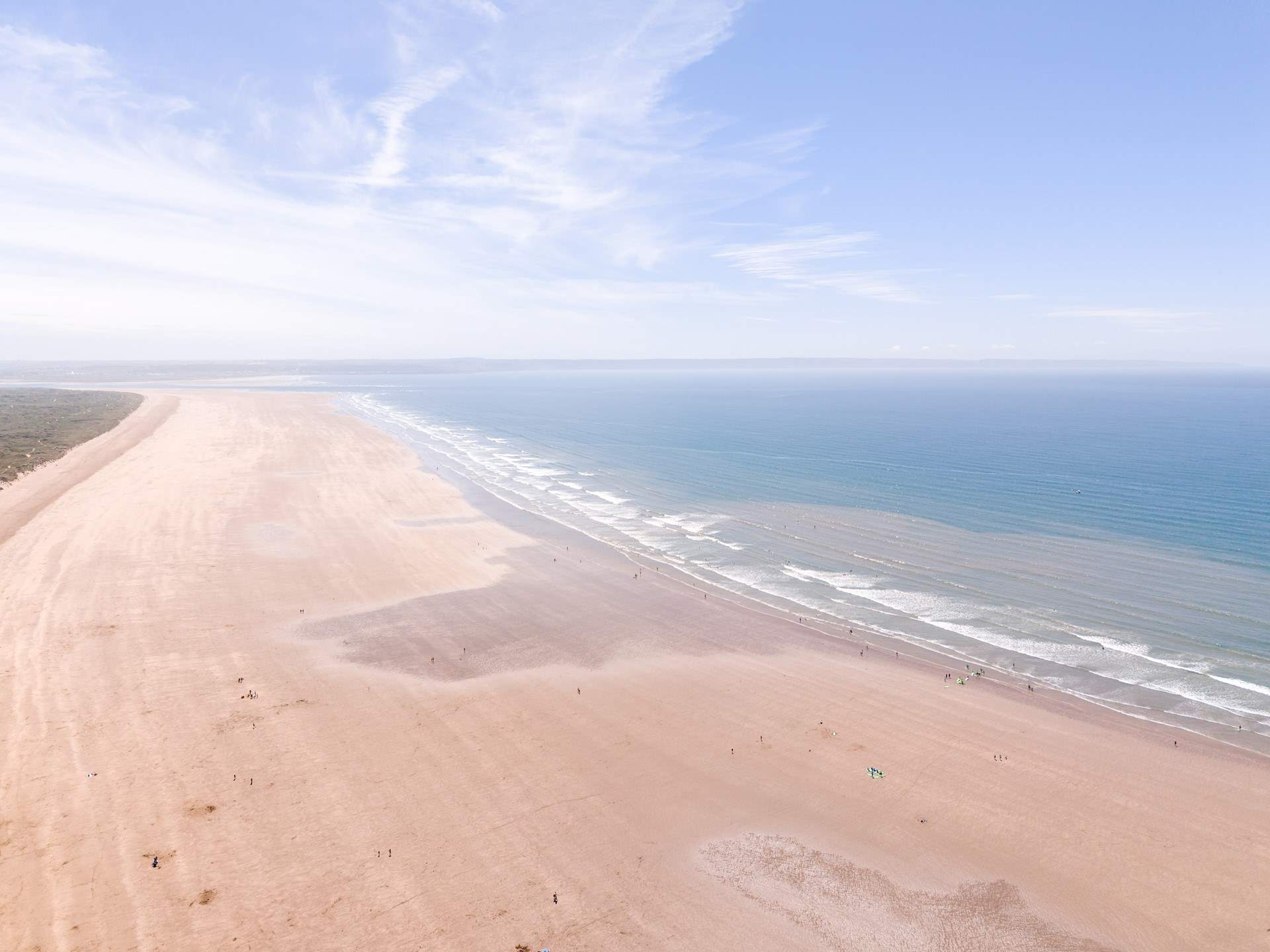 Saunton Sands is an impressive stretch of golden sands and rolling waves.