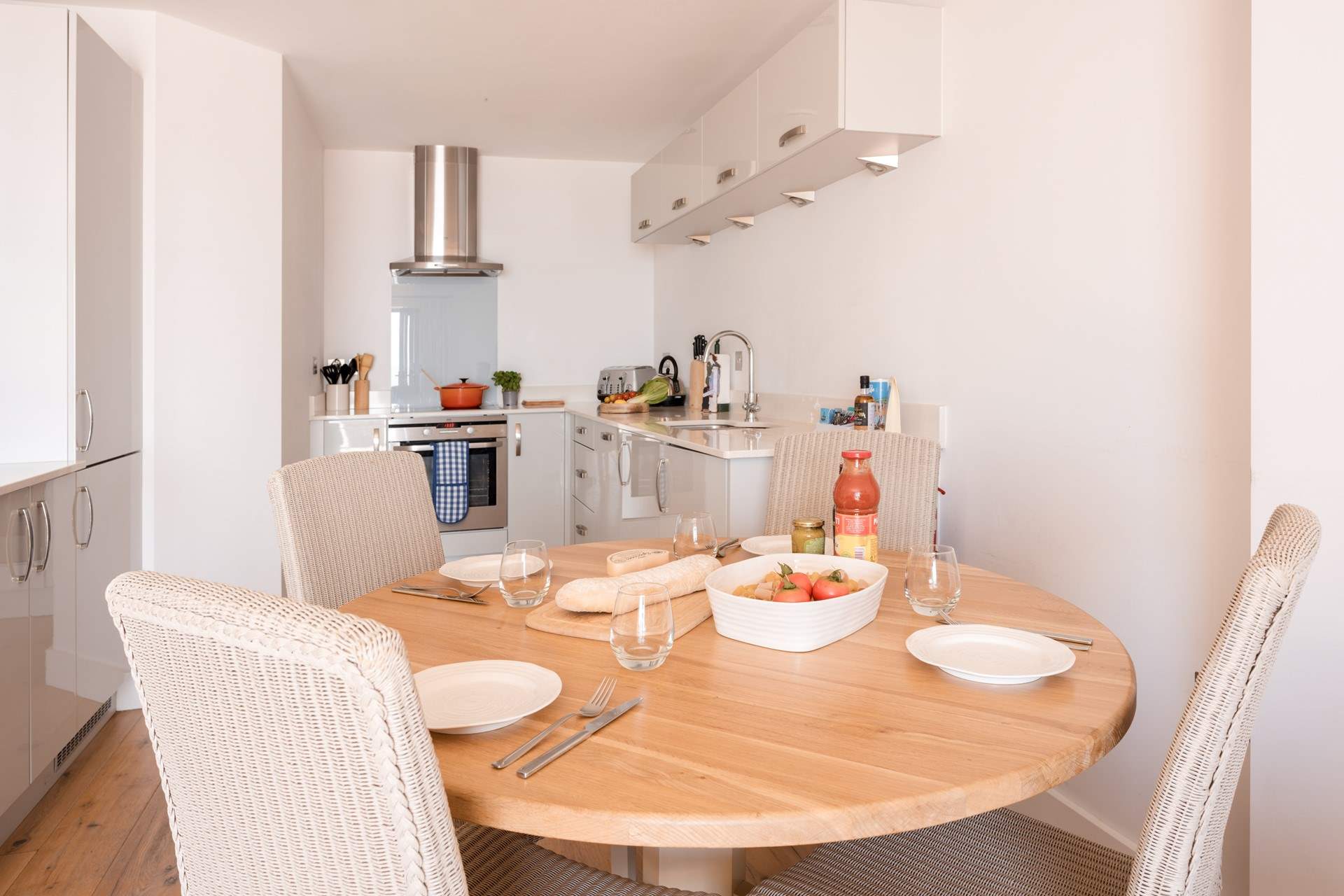 Gather everyone around the dining-table to chat about the adventures of the day. 