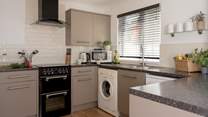 The kitchen also has the all-important dishwasher. 