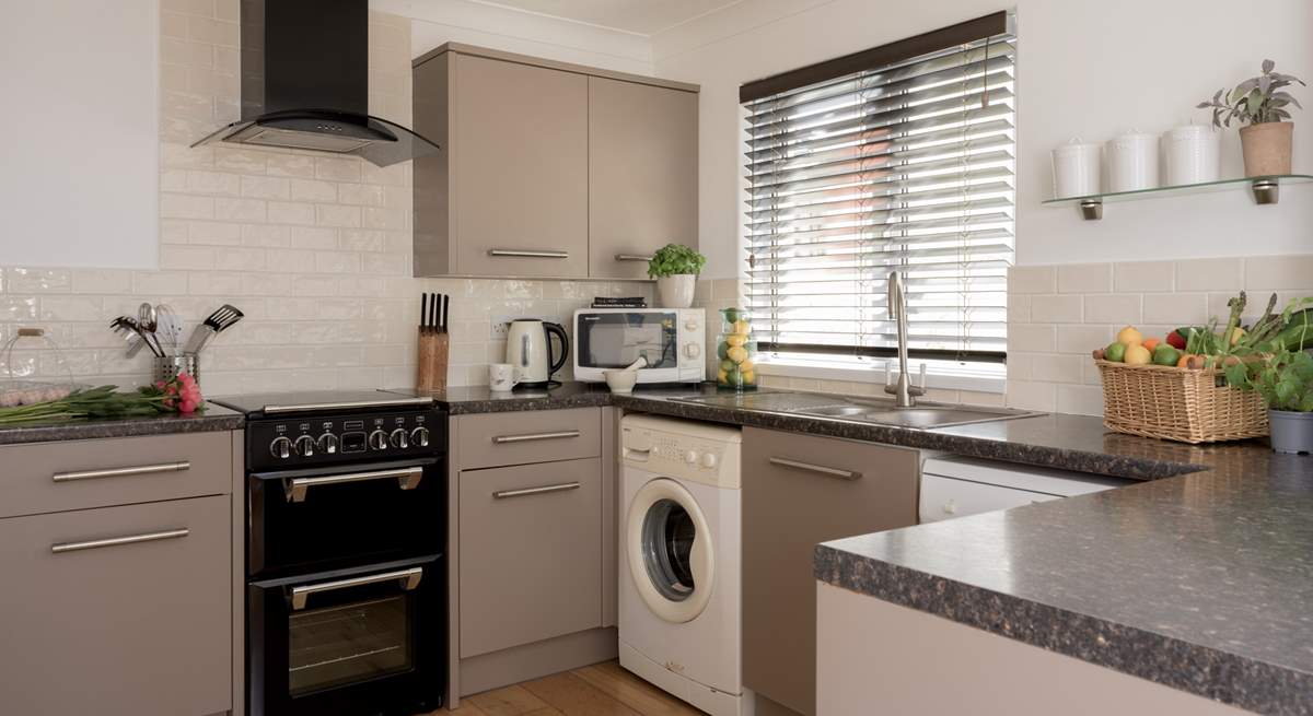 The kitchen also has the all important dishwasher. 