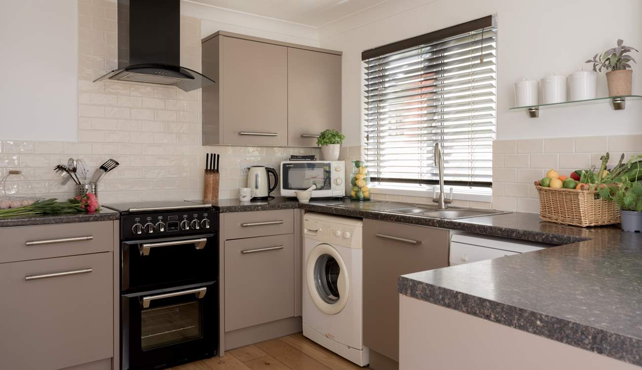 The kitchen also has the all-important dishwasher. 
