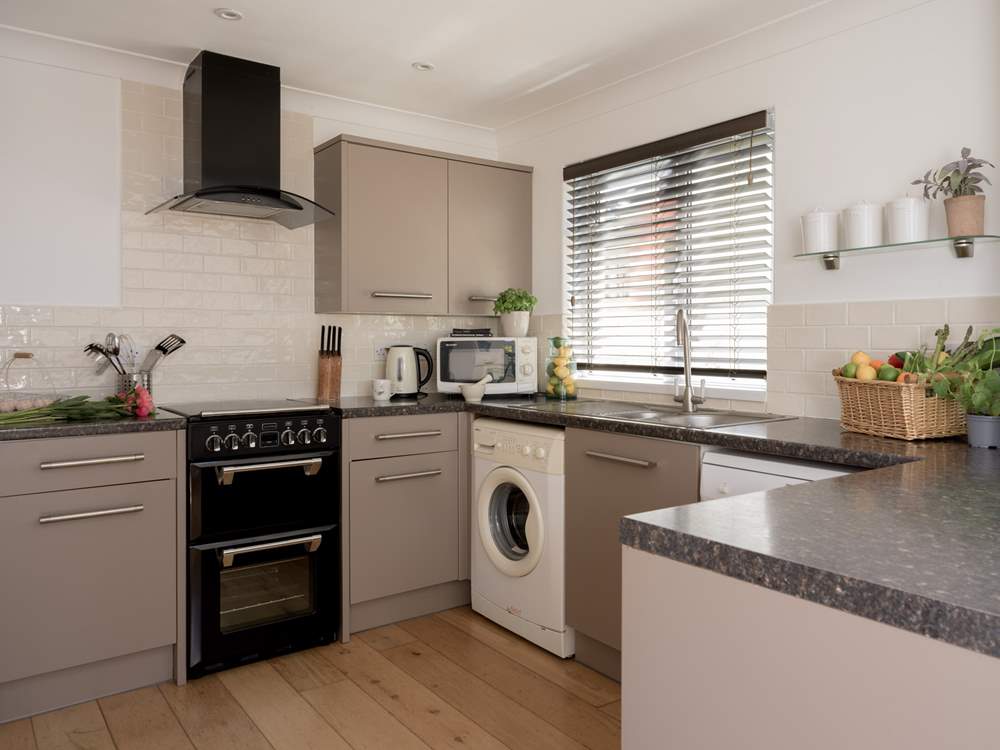 The kitchen also has the all important dishwasher.
